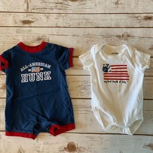 Baby 4th Fourth of July Romper & Onesie